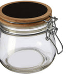 Glass Storage Jar with Wooden Lid 500ml