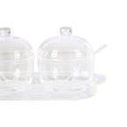 Set of 2 Condiment Pots with Tray