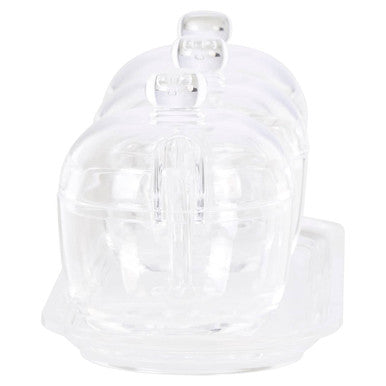 Set of 3 Condiment Pots with Tray