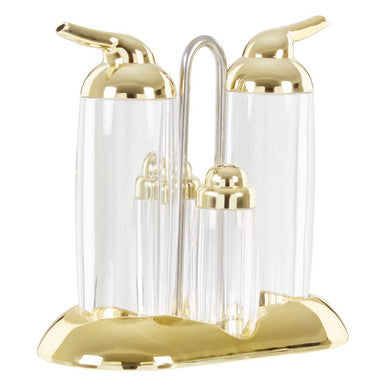 Gold 4 Piece Condiment Set