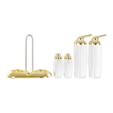 Gold 4 Piece Condiment Set