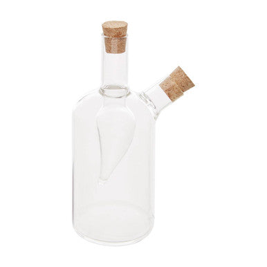 2 In 1 Oil And Vinegar Glass Bottle