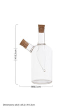 2 In 1 Oil And Vinegar Glass Bottle