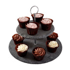 Preto 2 Tier Round Cake Stand