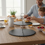 Preto 2 Tier Round Cake Stand