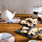 Preto 2 Tier Square Cake Stand