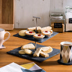 Preto 2 Tier Square Cake Stand