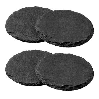Set of 4 Slate Round Coasters