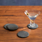 Set of 4 Slate Round Coasters