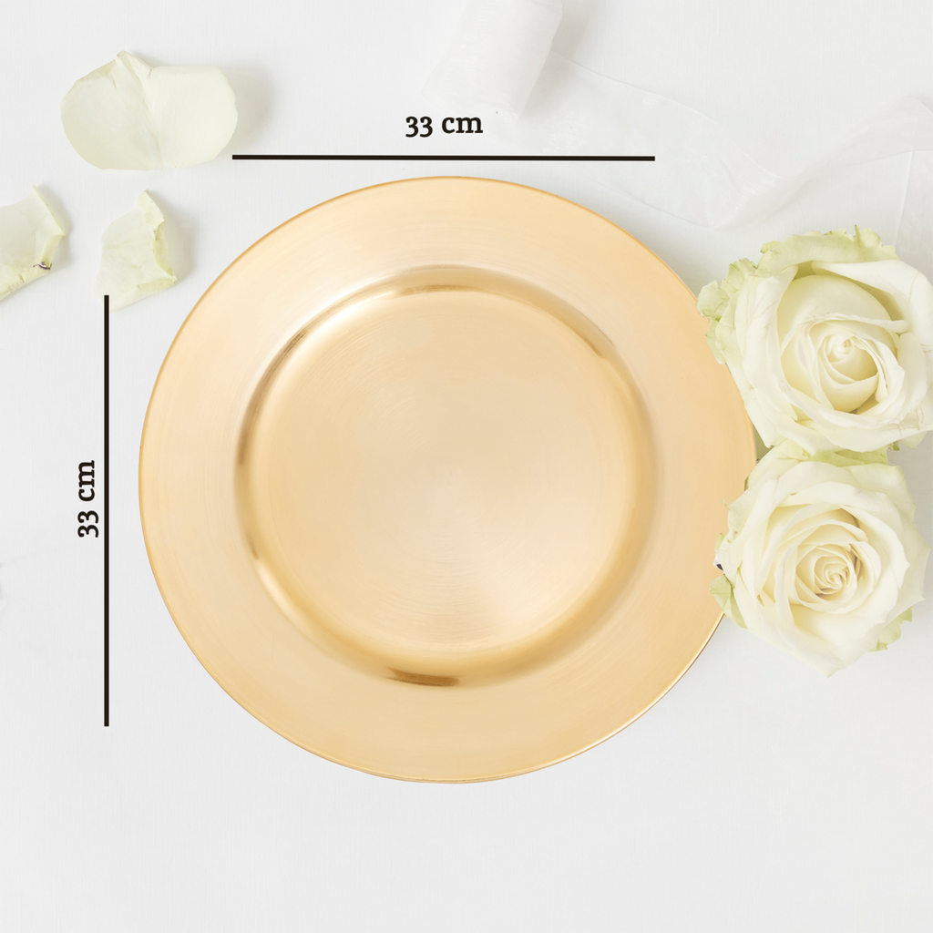 Flat Gold Charger Plate