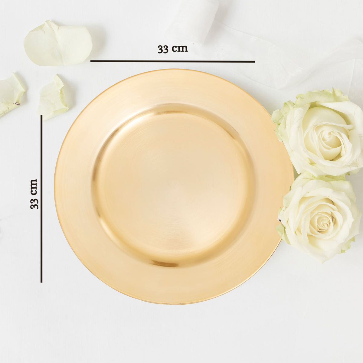Flat Gold Charger Plate