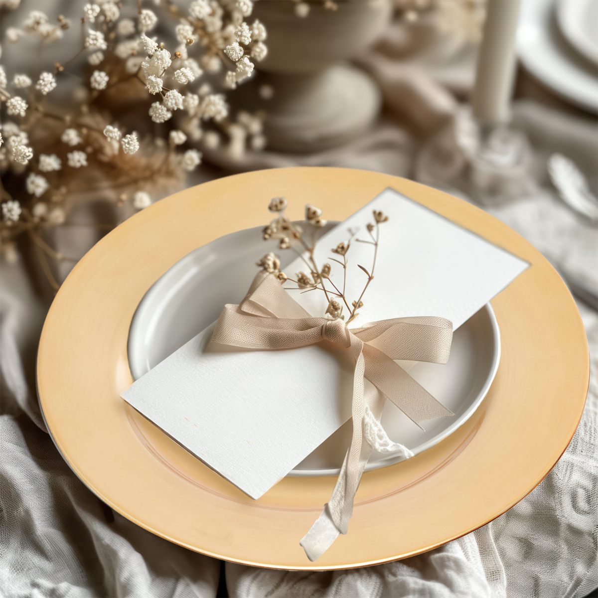Flat Gold Charger Plate