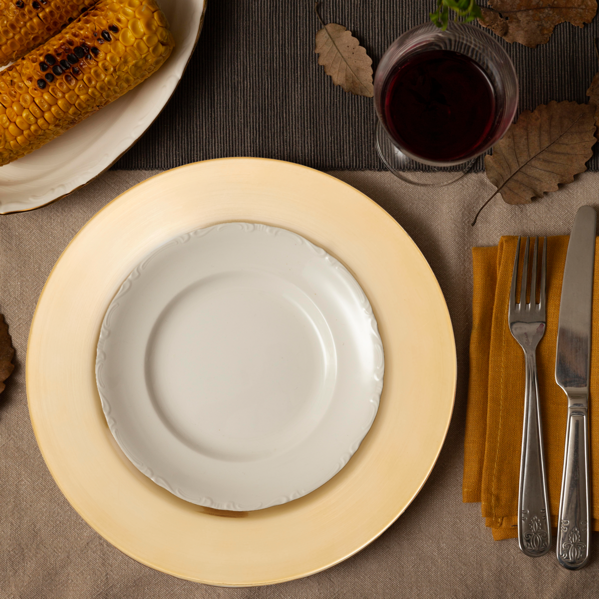 Flat Gold Charger Plate