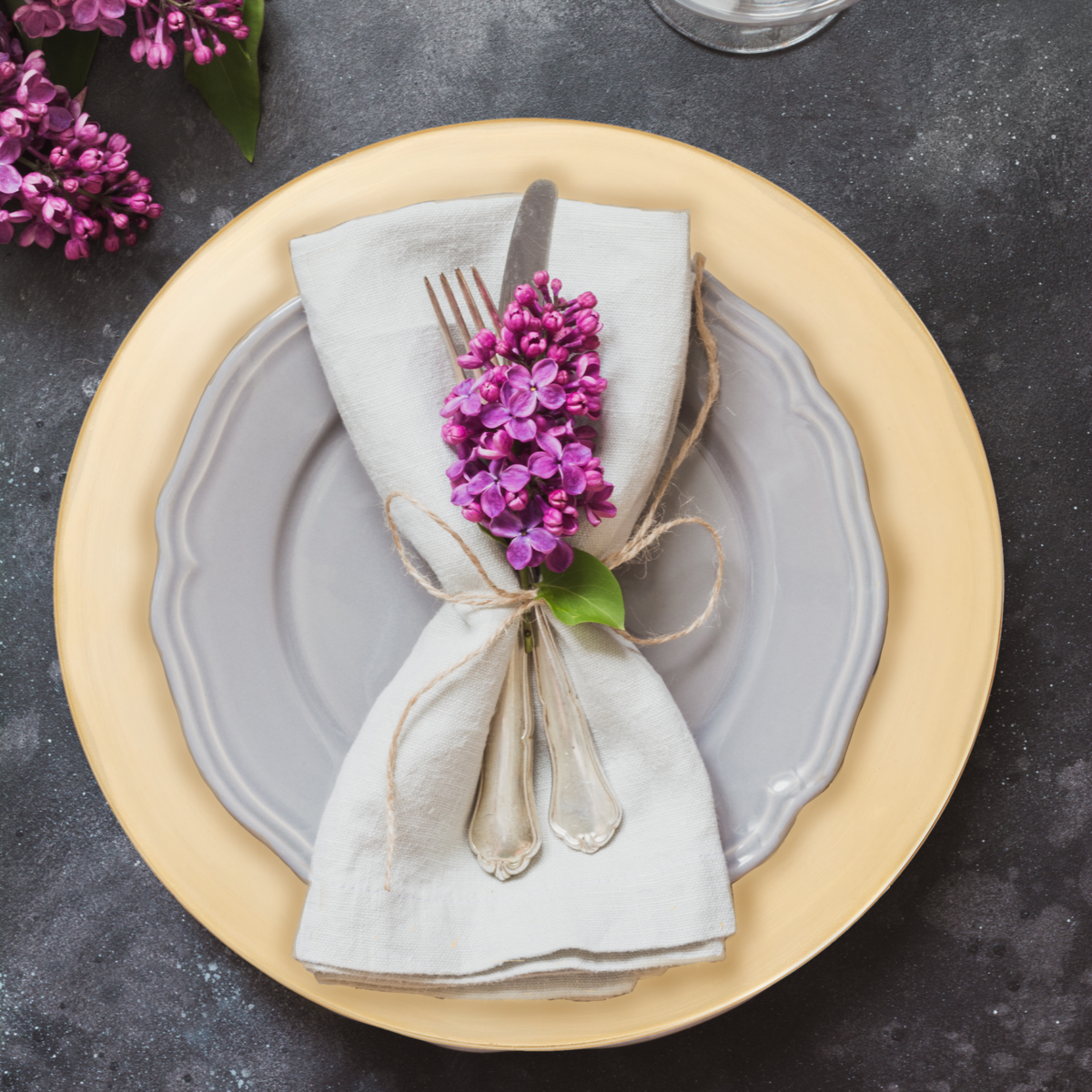 Flat Gold Charger Plate