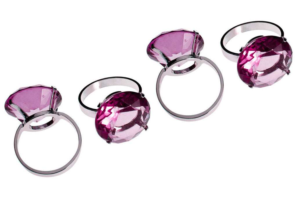 Set of Four Purple Napkin Rings
