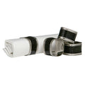 Set of Four Black Rings Glitter Napkin