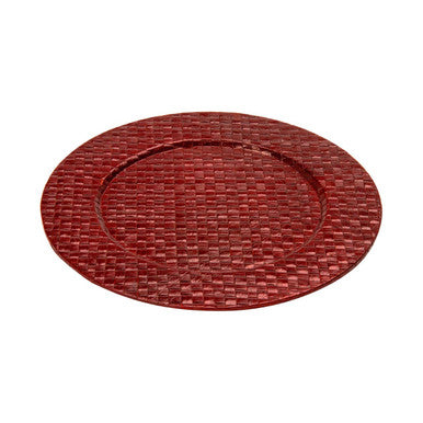Red Charger Plate