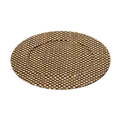 Black and Natural Charger Plate