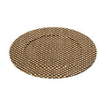 Black and Natural Charger Plate