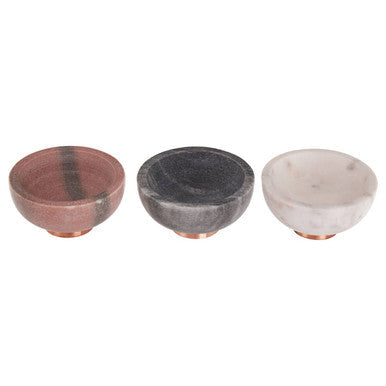 Set of 3 Marble Dipping Bowls