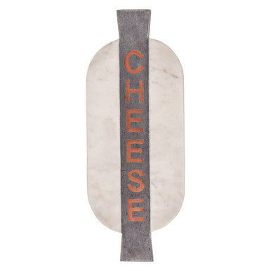 White and Grey Marble Cheeseboard