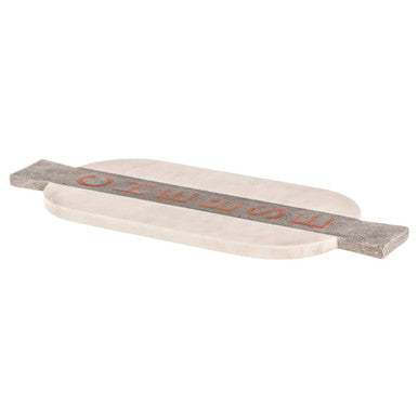 White and Grey Marble Cheeseboard