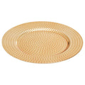 Gold Finish Hammered Effect Charger Plate