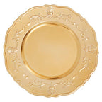 Gold Finish Baroque Charger Plate