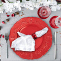 Red Finish Baroque Charger Plate