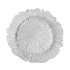 Silver Finish Reef Charger Plate