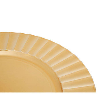 Gold Finish Wave Charger Plate