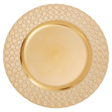 Gold Honeycomb Charger Plate
