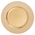 Gold Honeycomb Charger Plate
