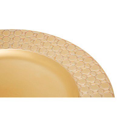 Gold Honeycomb Charger Plate