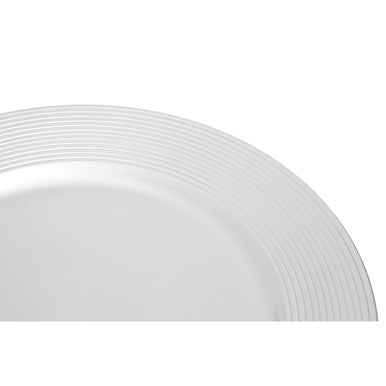 Silver Finish Ribbed Charger Plate