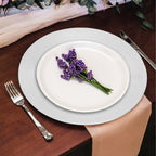 Silver Finish Ribbed Charger Plate