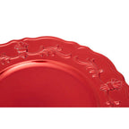 Red Baroque Charger Plate