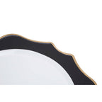 Black and White Round Charger Plate