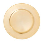 Gold Finish Flat Style Charger Plate