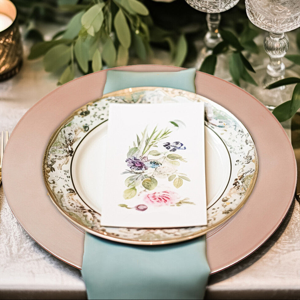 Rose Gold Finish Charger Plate