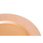 Rose Gold Pebble Effect Charger Plate