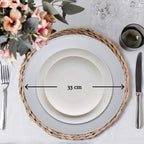 Silver Finish Dotted Charger Plate