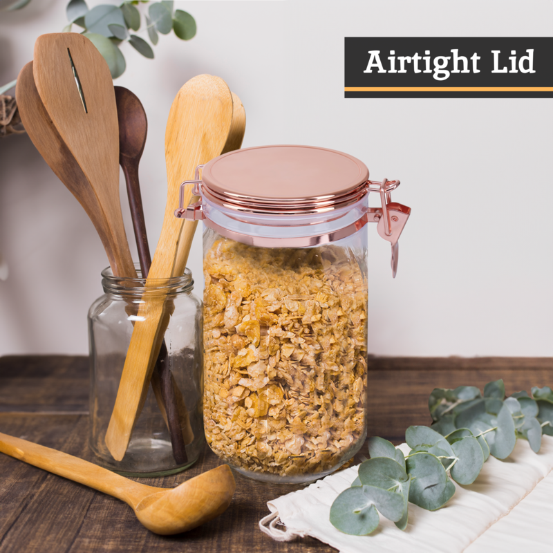 Jar with Copper Lid 1100 Ml