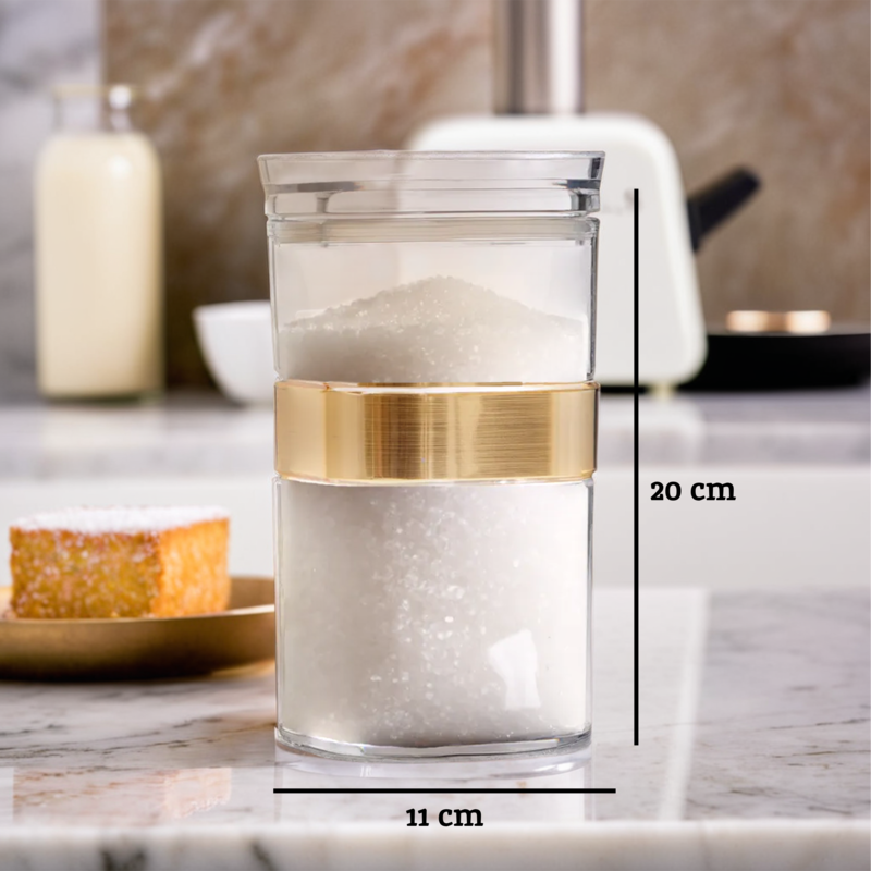 Square Storage Jar 1200ml | Gozo