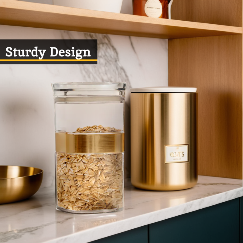 Square Storage Jar 1200ml | Gozo