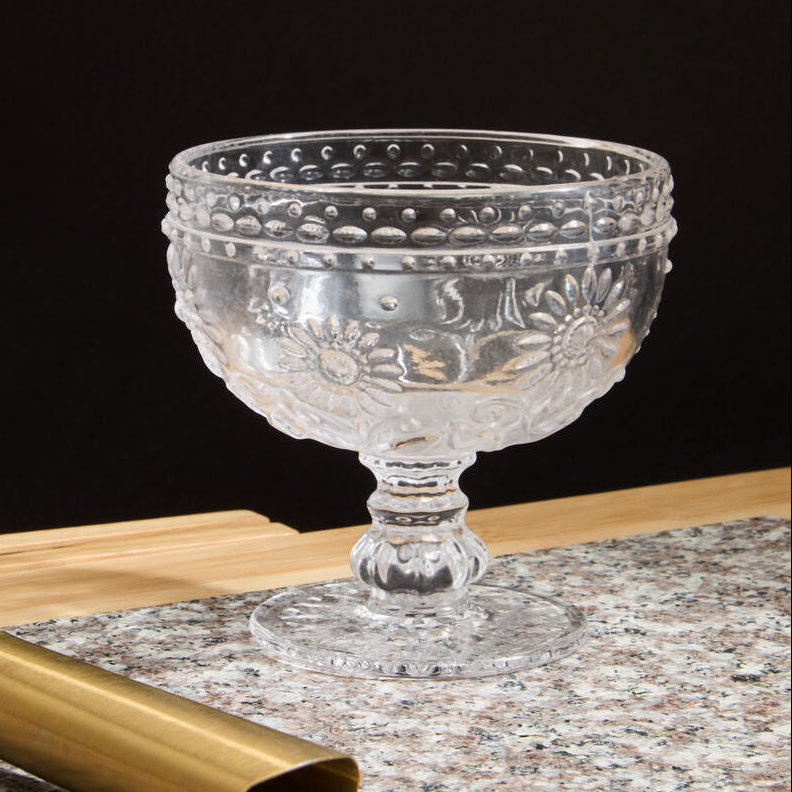 Pressed Glass Sundae Glass Dish