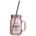 Pink Square Mason Jar Mug