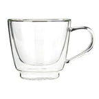 Clear Borosilicate Glass 190ml Mug with Double Wall Design
