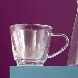 Clear Borosilicate Glass 190ml Mug with Double Wall Design