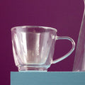 Clear Borosilicate Glass 190ml Mug with Double Wall Design